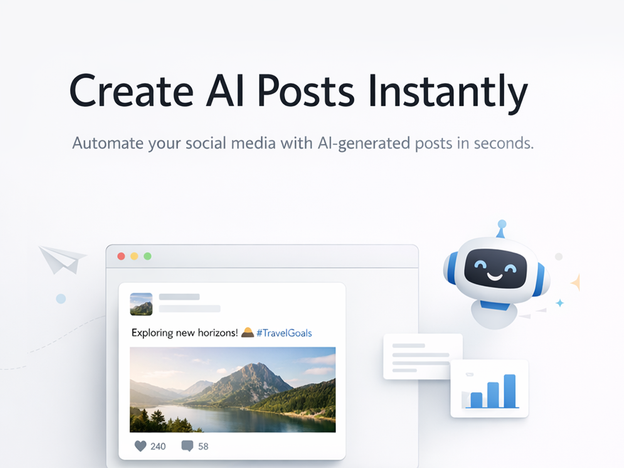AI-generated graphic post for social media example